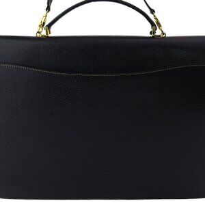 a.testoni Business bag Black gold Women Authentic secondhand